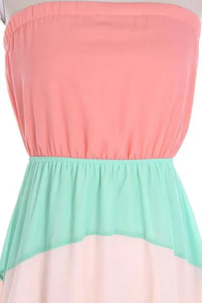 Colorblock Maxi Dress