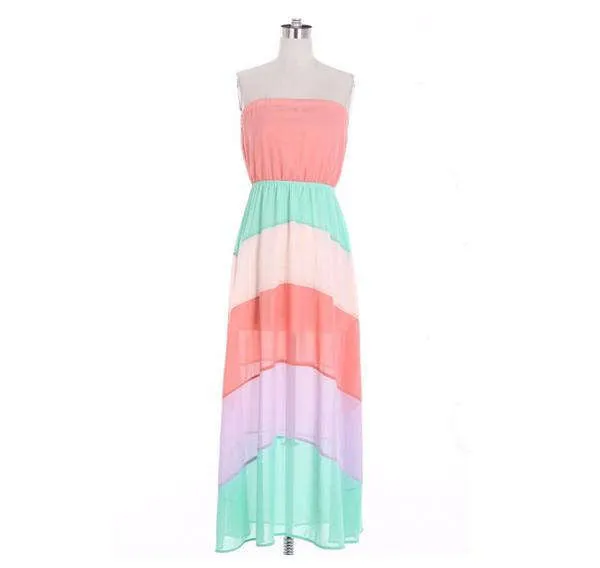Colorblock Maxi Dress