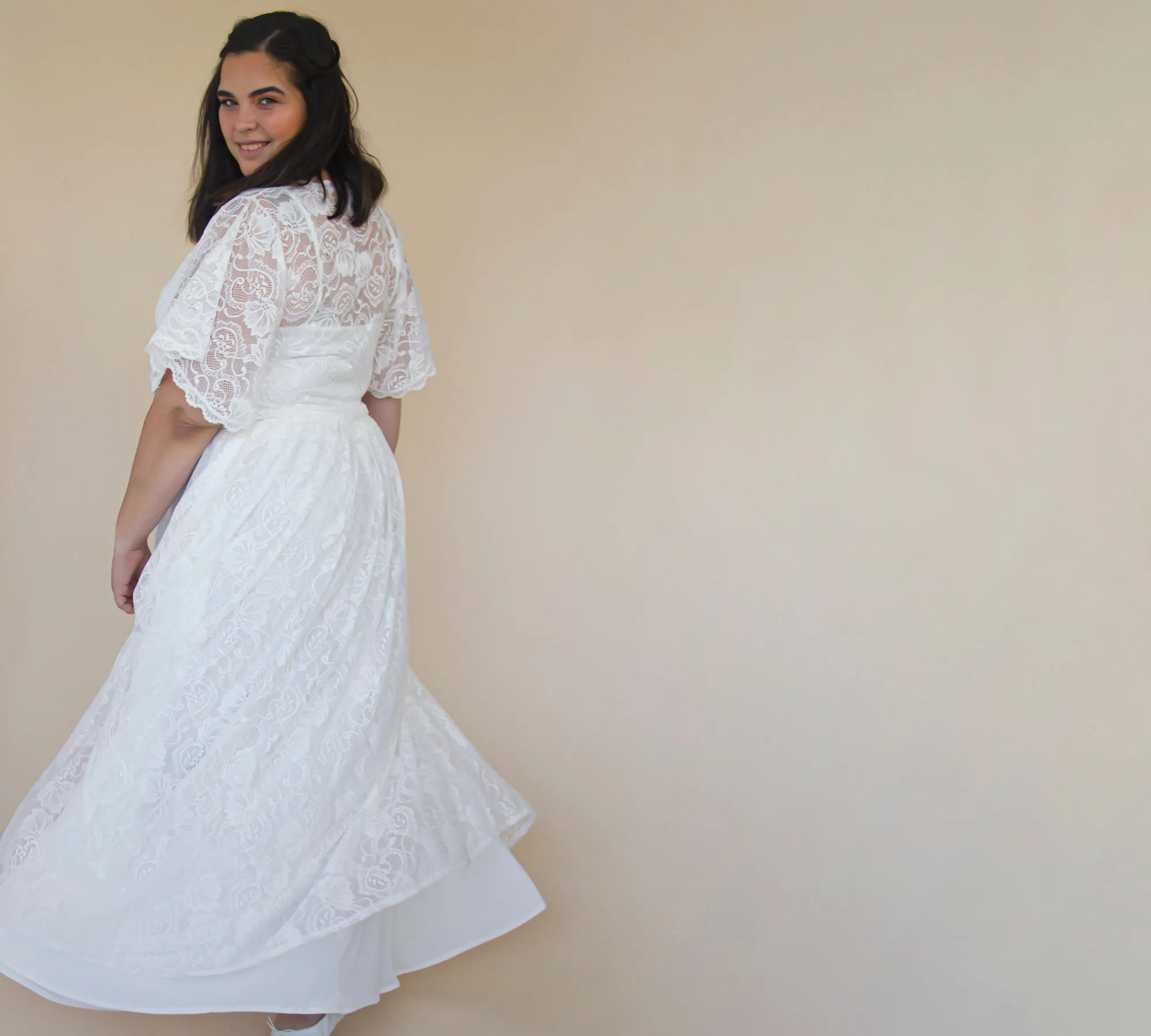 Curvy Bridal Lace top #2059