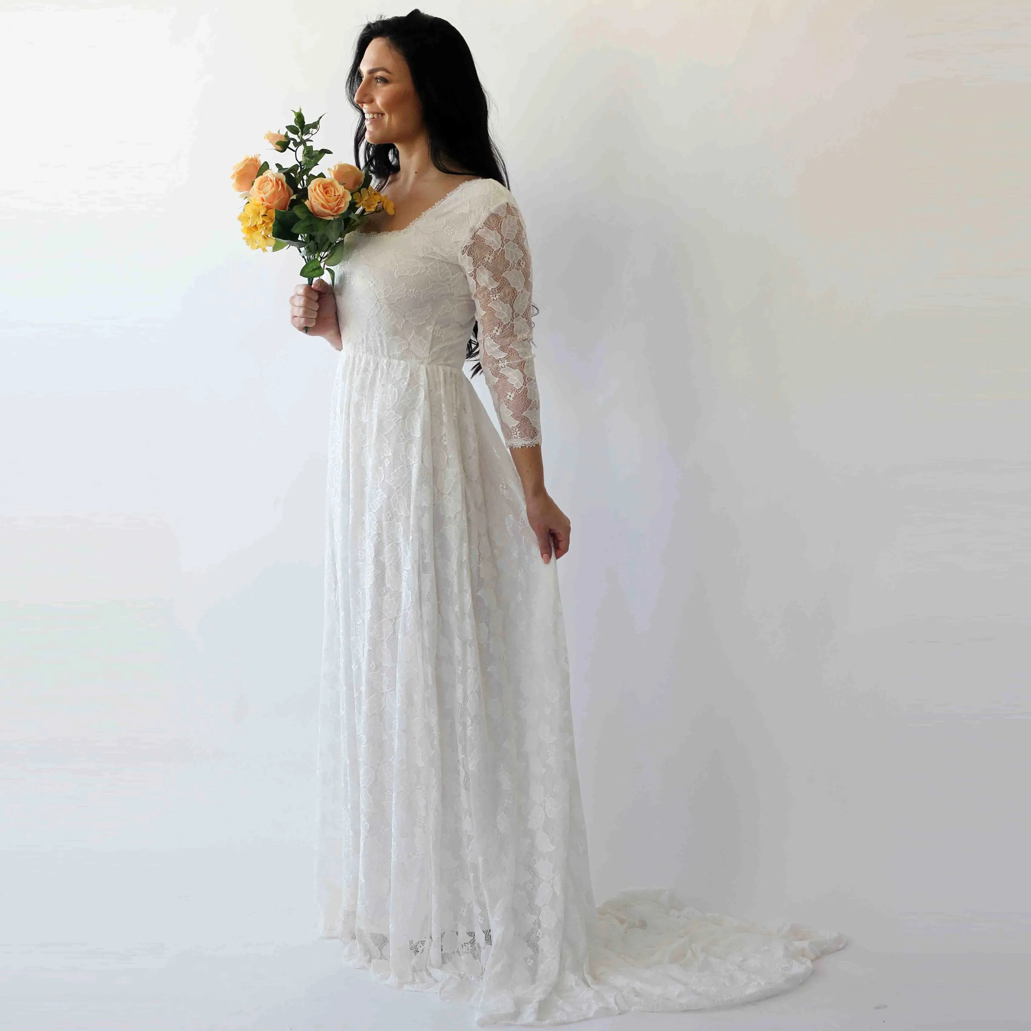 Curvy Train Dress #1272