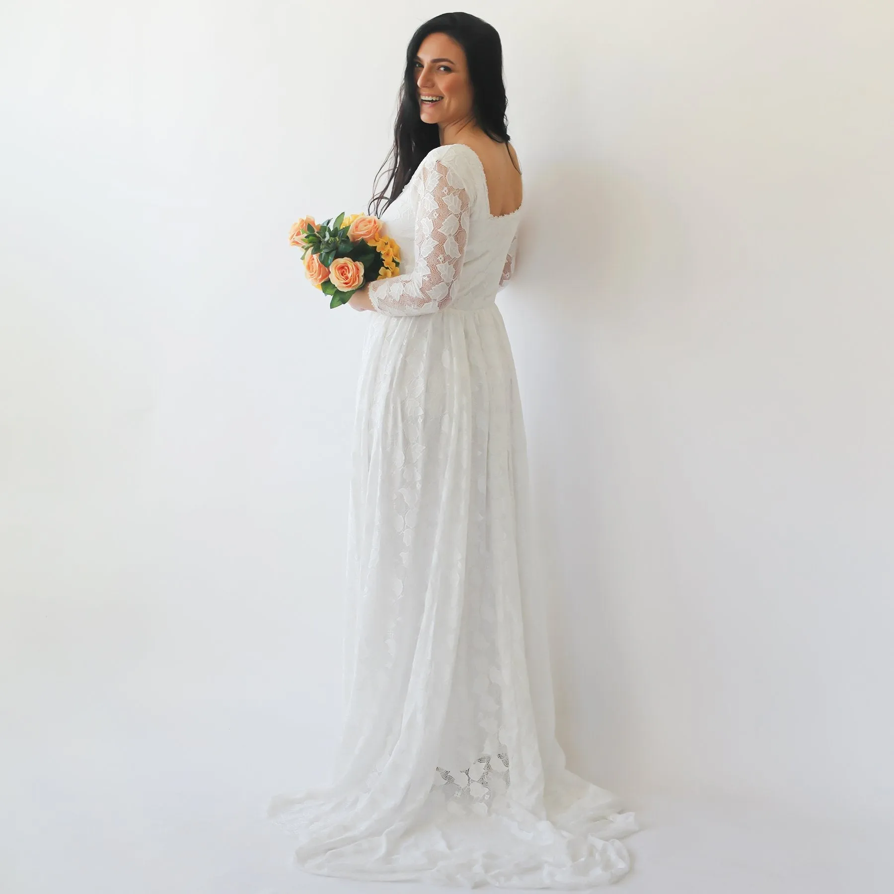 Curvy Train Dress #1272