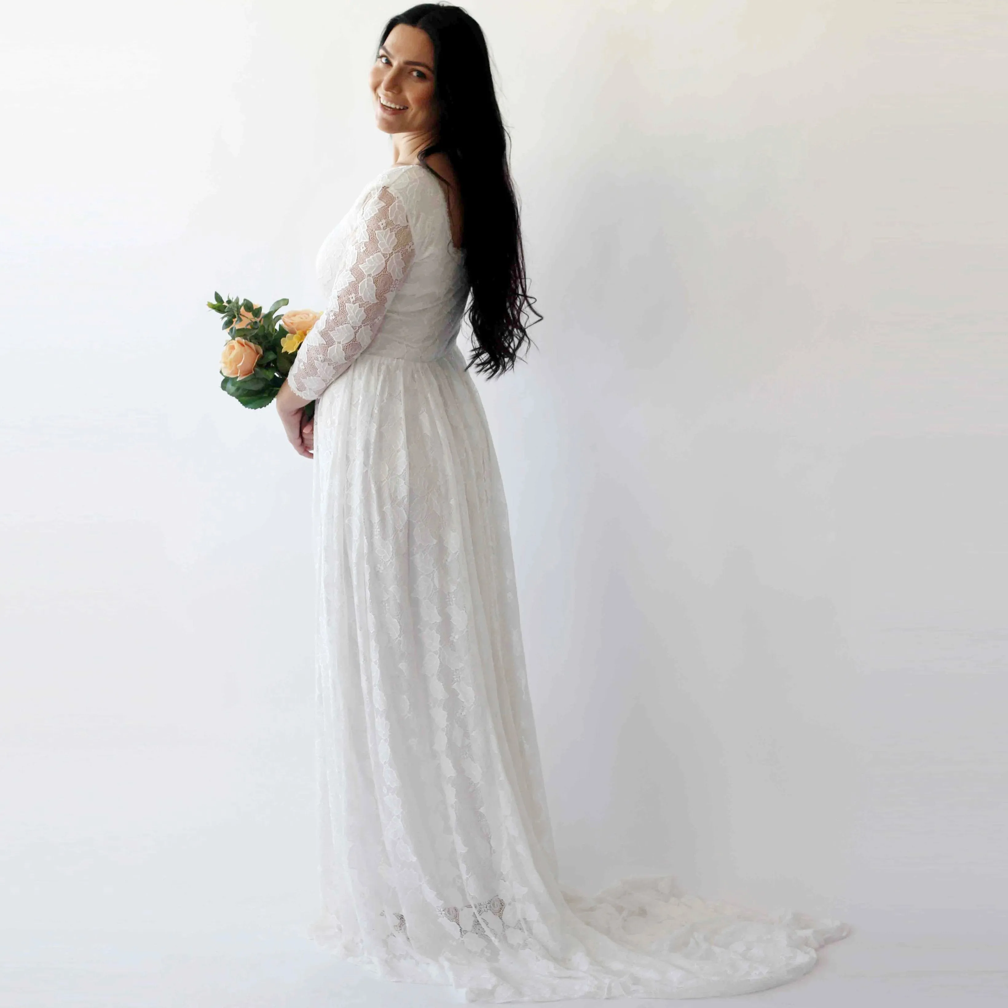 Curvy Train Dress #1272