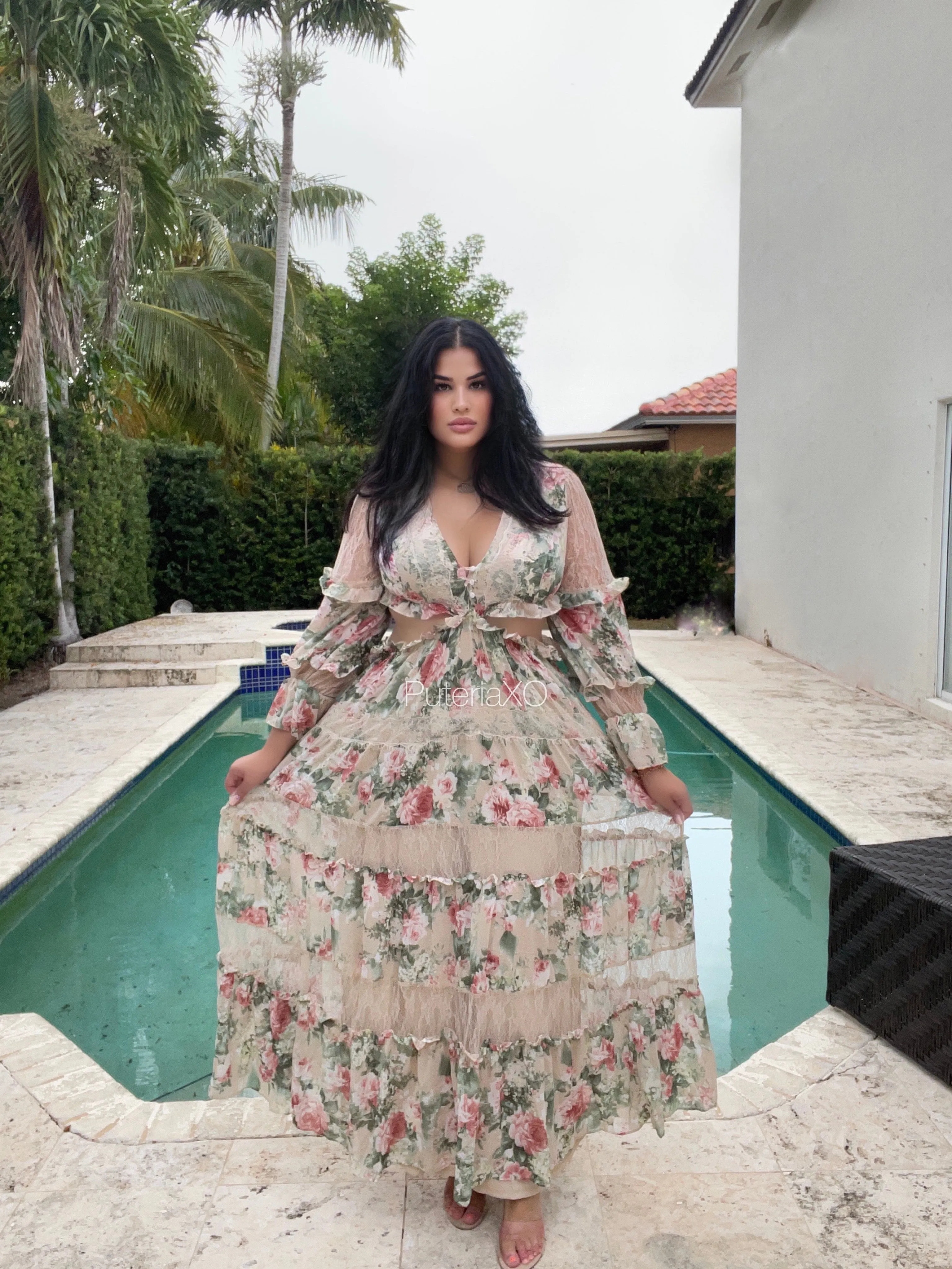 Damisela Maxi Dress - Taupe