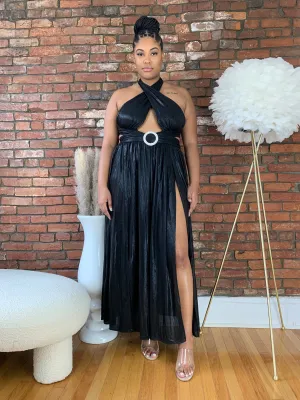Daring Maxi Dress- Black