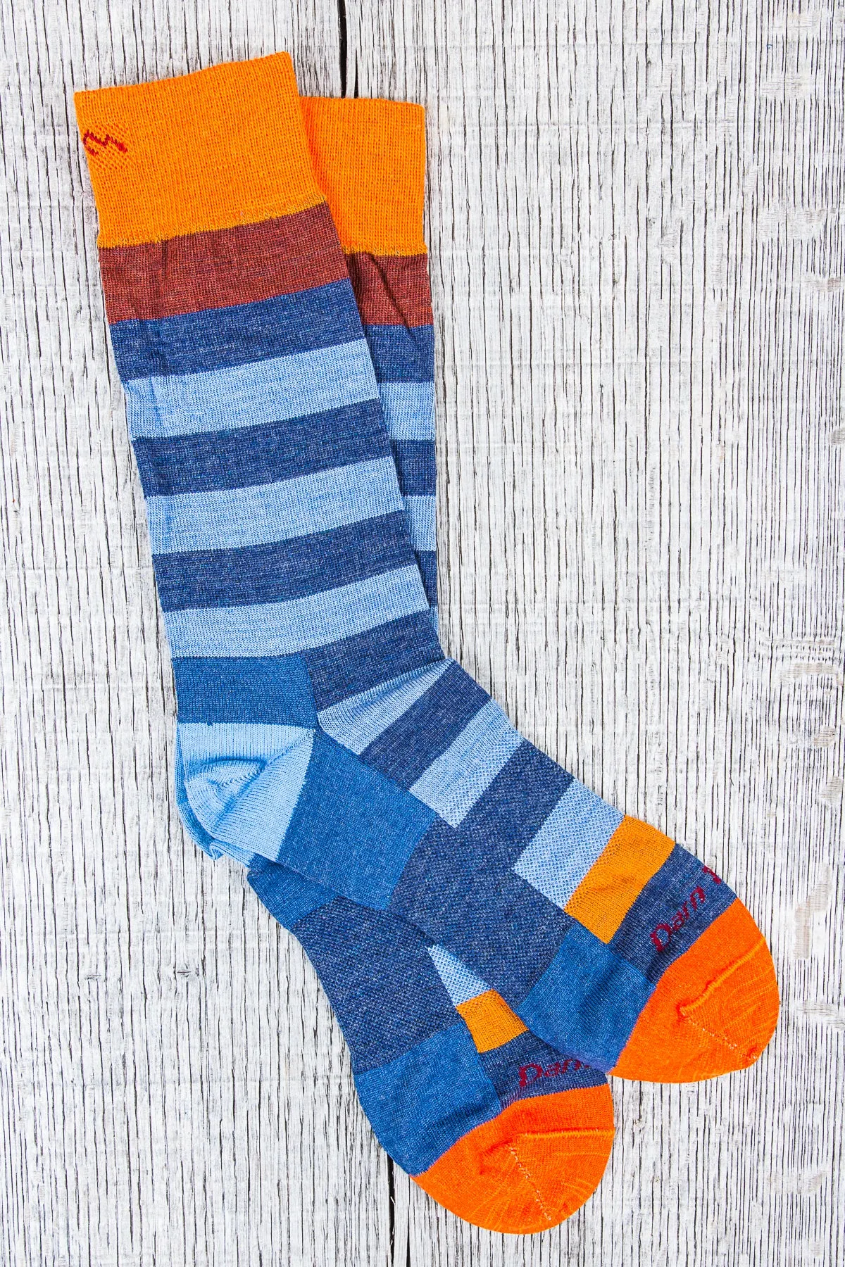 Darn Tough Wool Socks Warlock Crew Light Denim / Vapor
