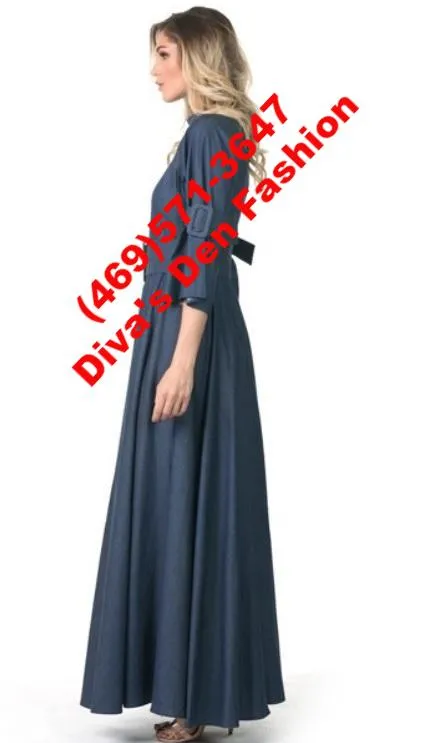 Denim Maxi Dress