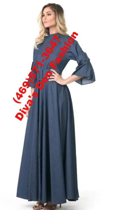Denim Maxi Dress