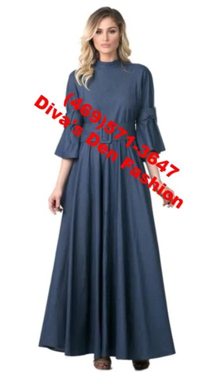 Denim Maxi Dress