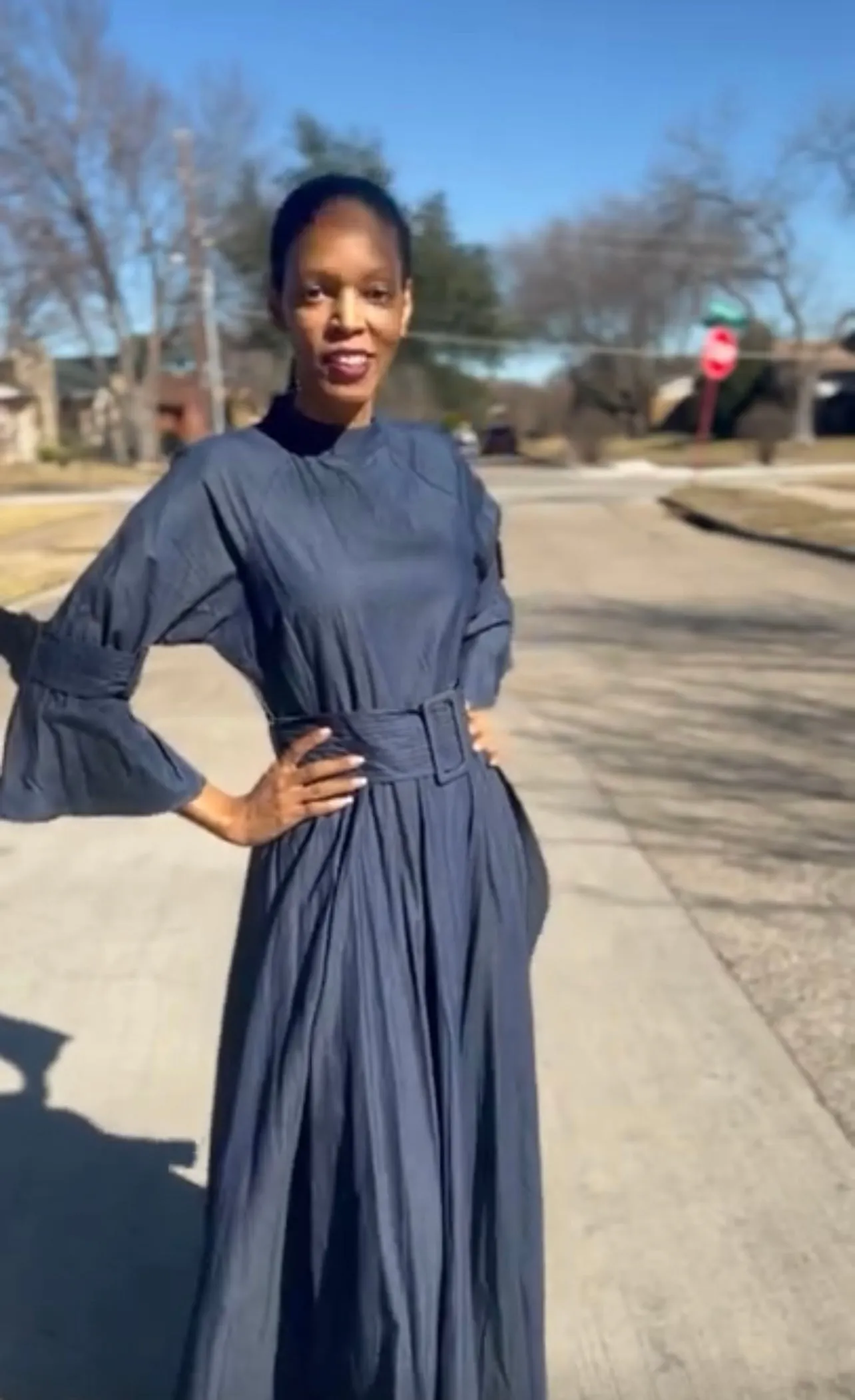 Denim Maxi Dress