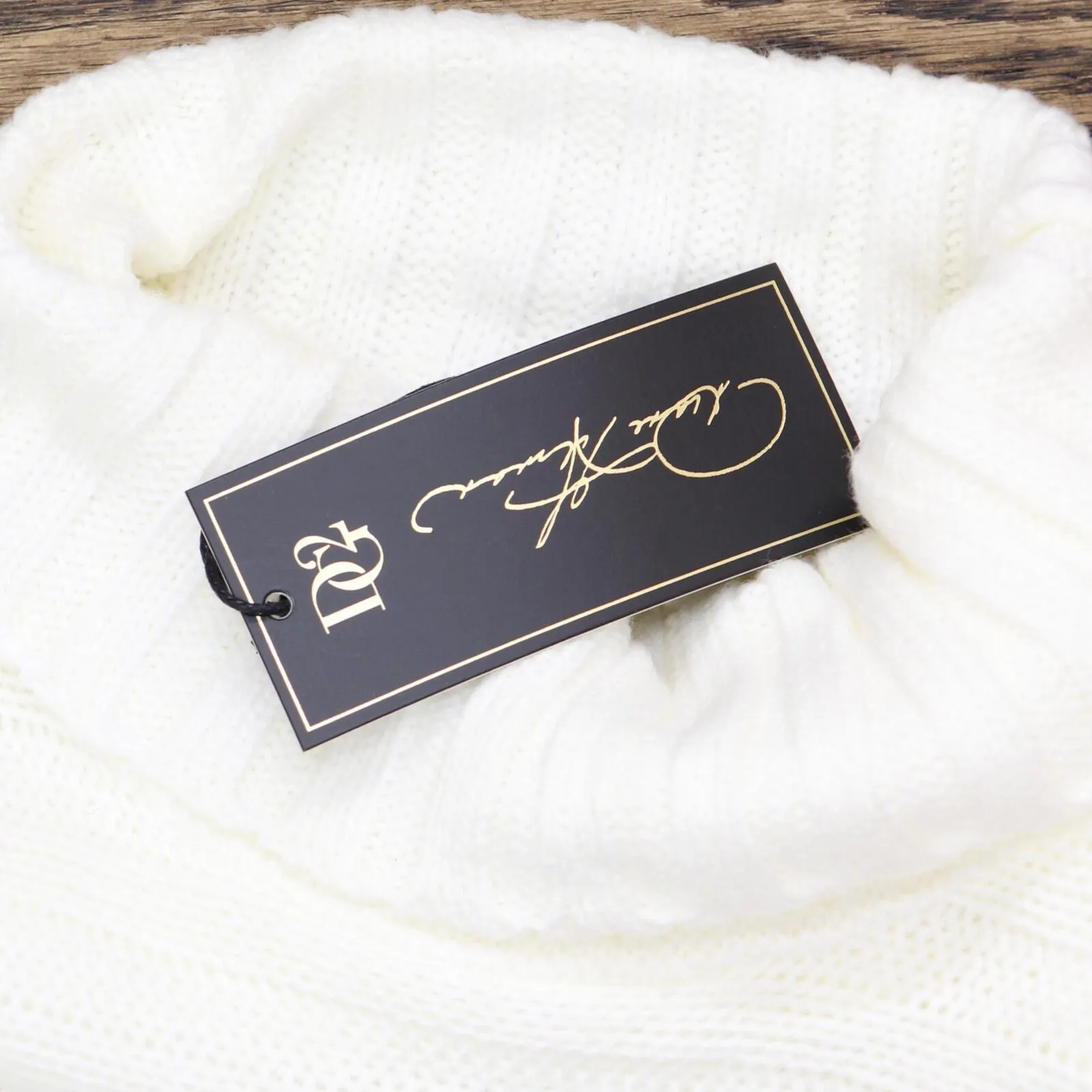 DG2 Womens Turtleneck Flare Sleeve Sweater 700391 Ivory Off White S