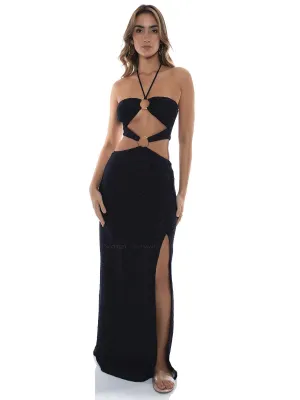 Double Loop Bandeau Long Dress