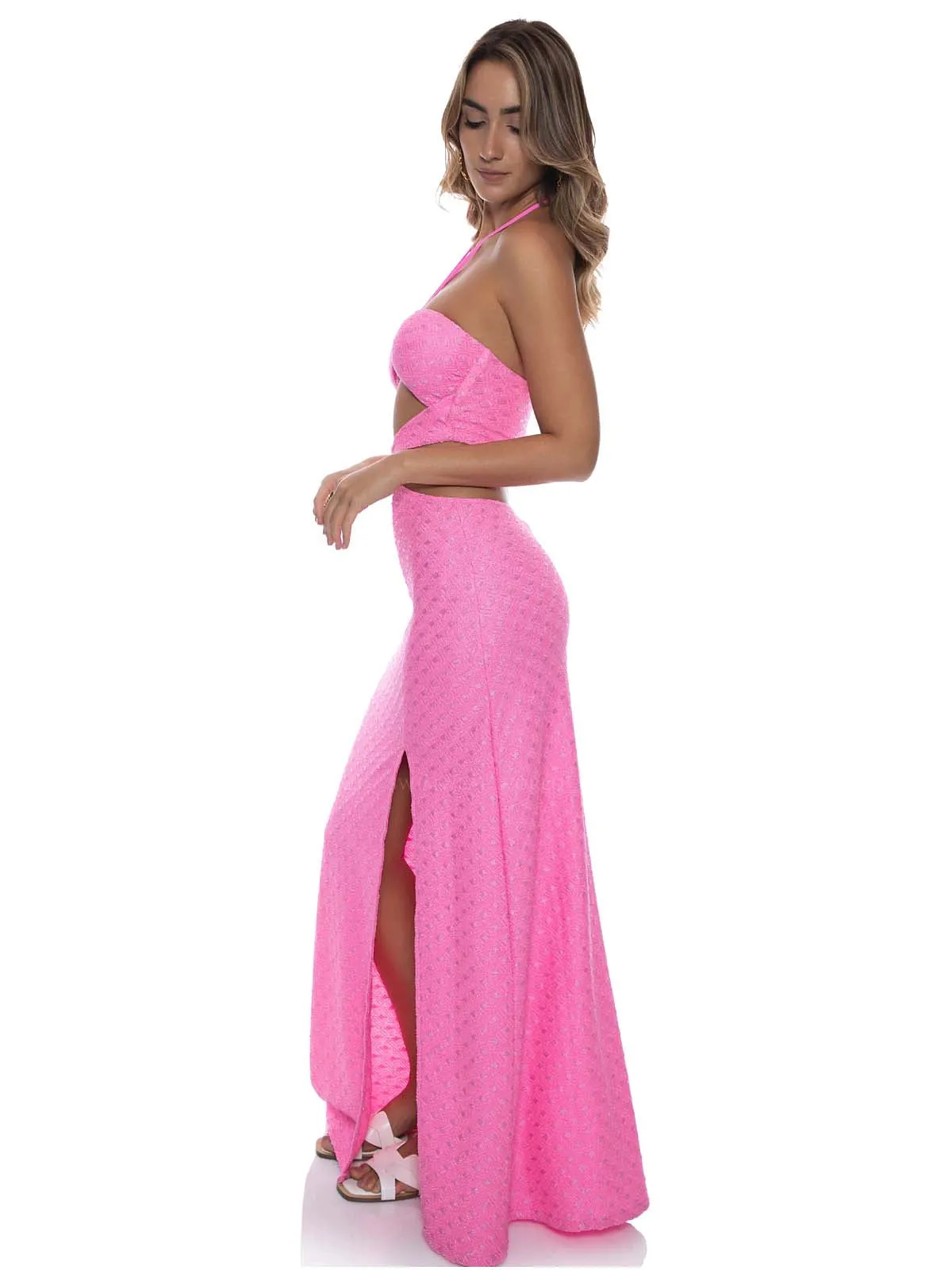 Double Loop Bandeau Long Dress