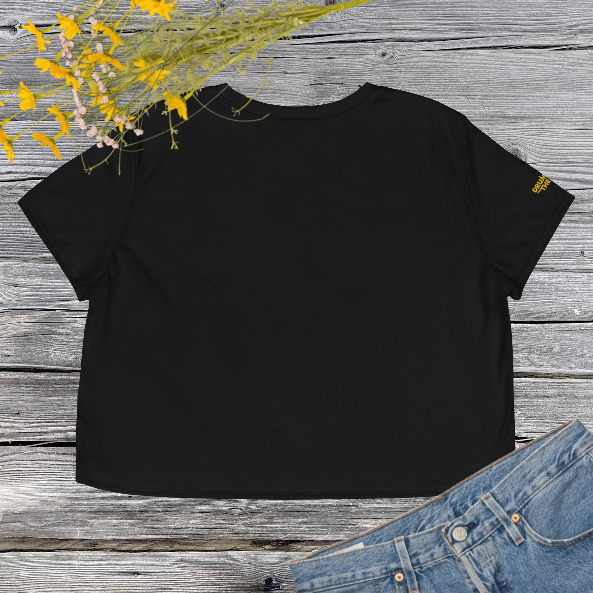 Drums of the Sun Embroidered Crop Tee