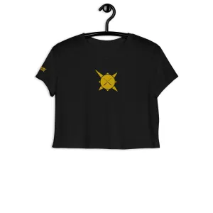 Drums of the Sun Embroidered Crop Tee