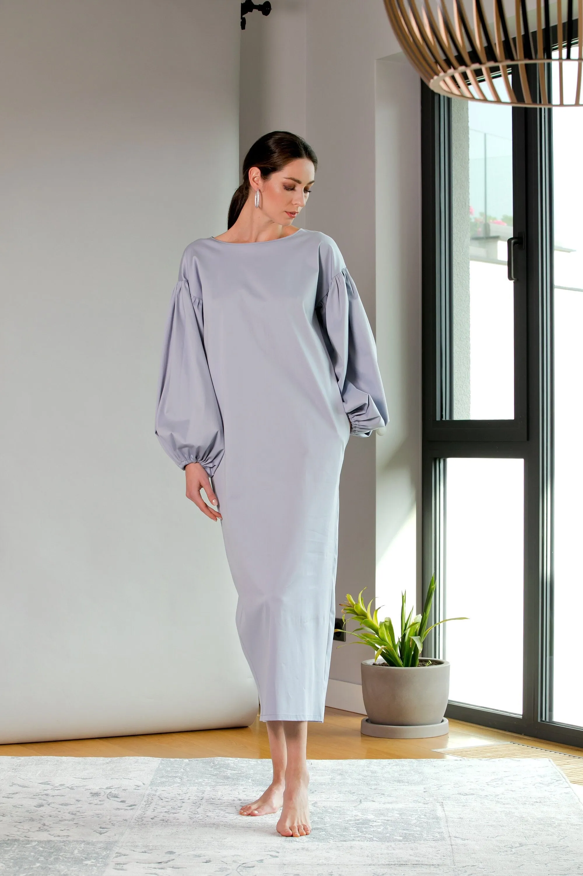 Elegant Dress with sleeves, long sleeve dress, plus size, minimalist dress, party dresses, Holiday Dress, Work Dress, Gifts for her