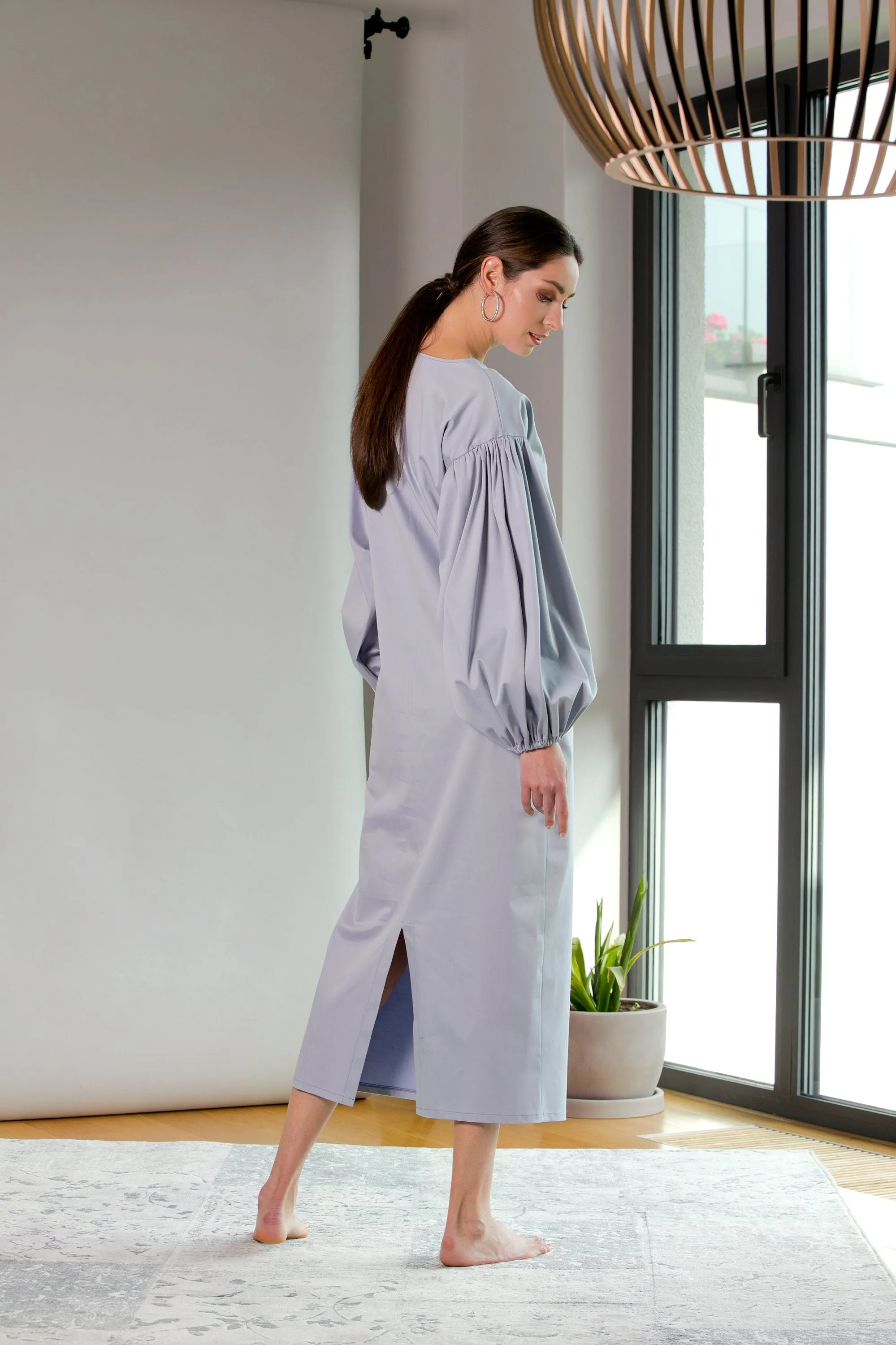 Elegant Dress with sleeves, long sleeve dress, plus size, minimalist dress, party dresses, Holiday Dress, Work Dress, Gifts for her