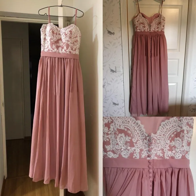 Elegant Lace Long Bridesmaid Dresses