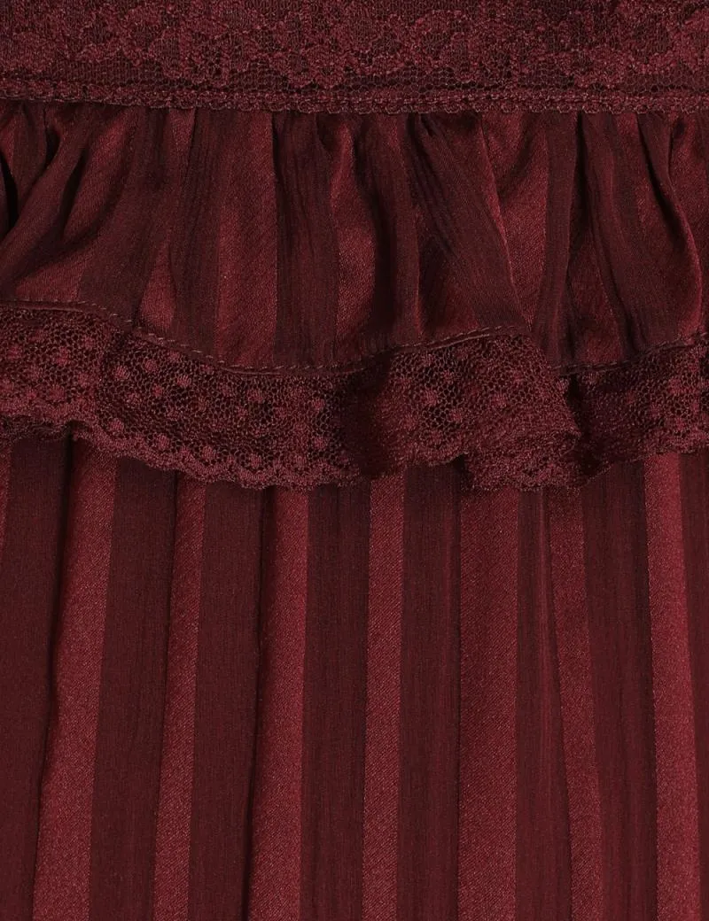 Elegant vintage ruffles puff sleeve women dress