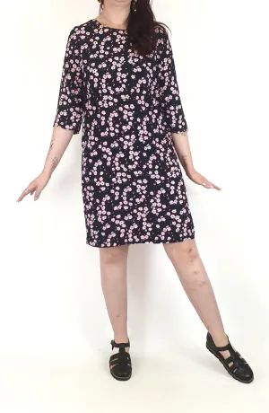 Elm navy and pink print dress size 12