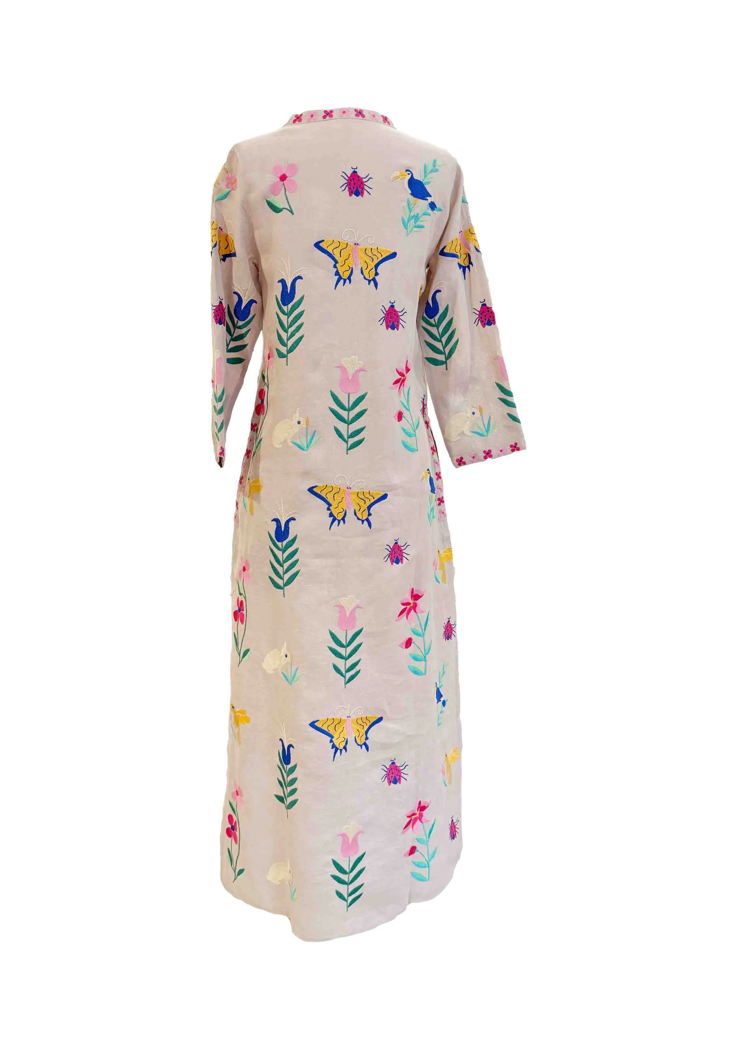 Embroidered Garden Kaftan
