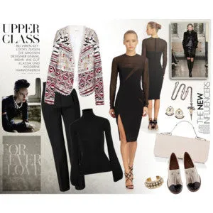 Emilio Pucci - Black Dress with See Through Sleeves - IT 42