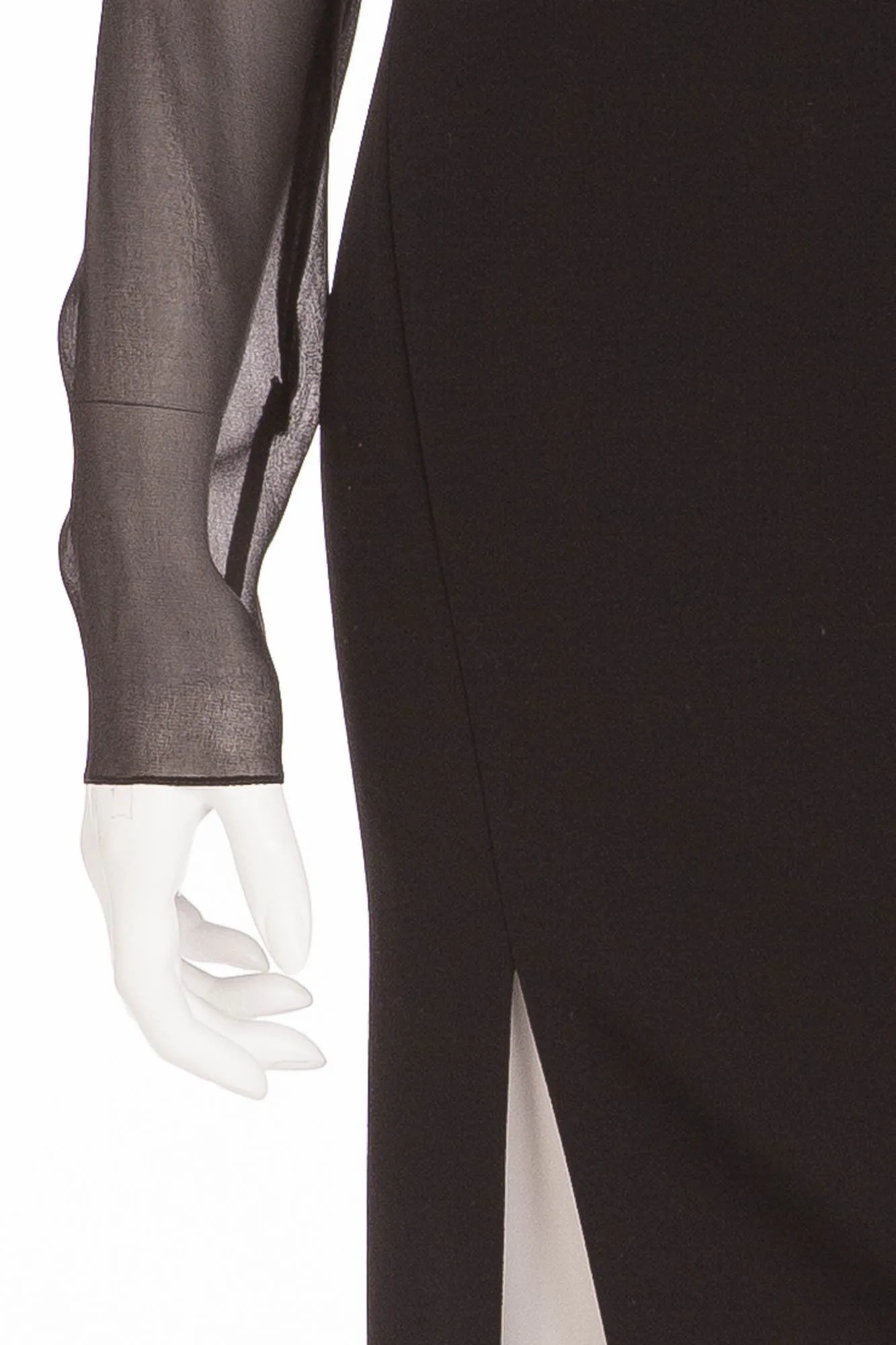 Emilio Pucci - Black Dress with See Through Sleeves - IT 42