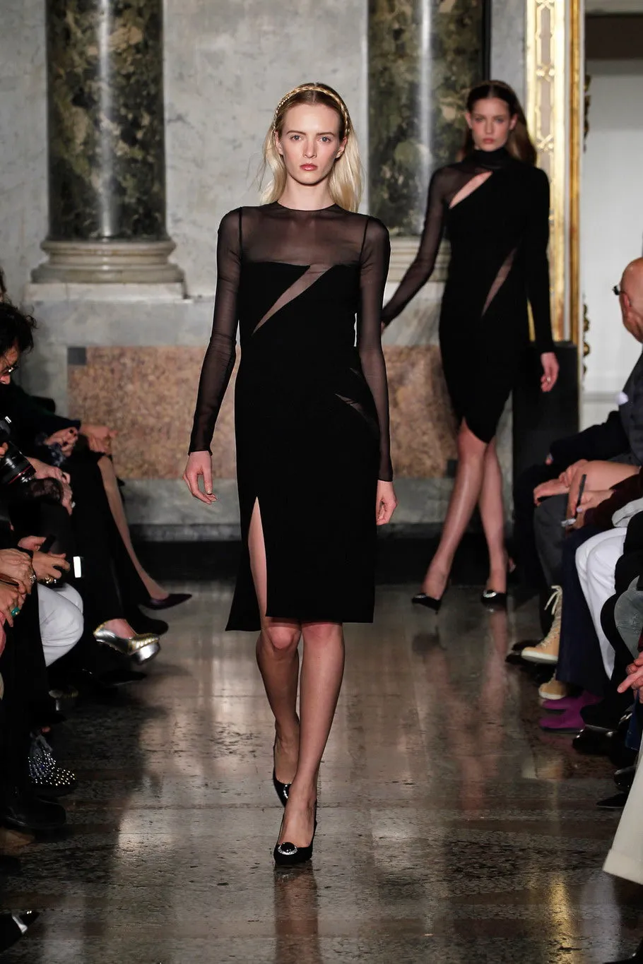 Emilio Pucci - Black Dress with See Through Sleeves - IT 42