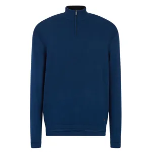 Emporio Armani - Half Zip Sweater in Blue