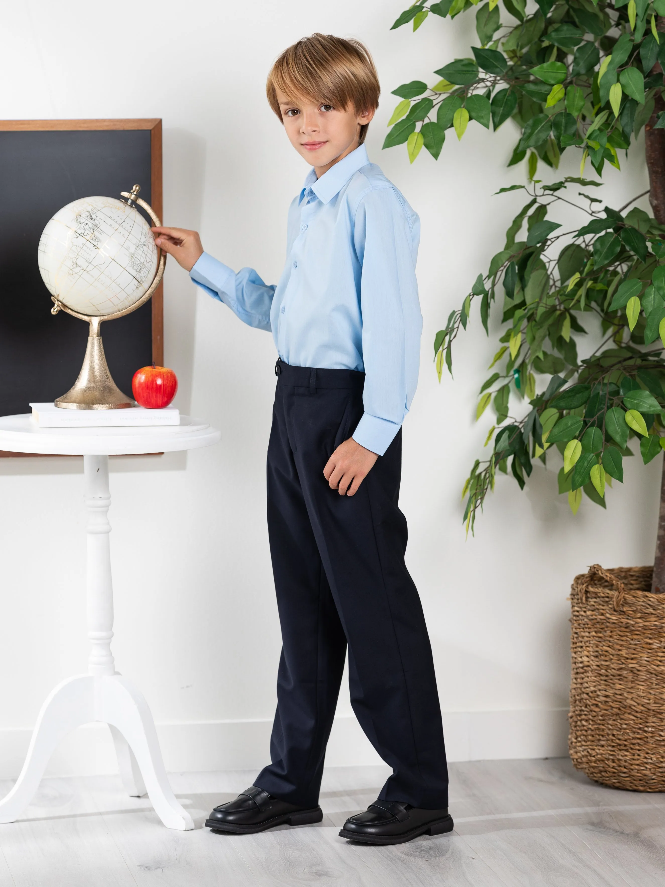 Essential Blue Button Down Shirt by Kids Couture
