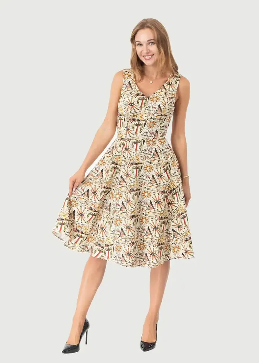 Eva Rose Clothing Iris Tarot Card 50's Swing Dress