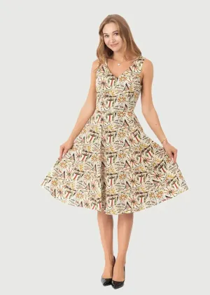 Eva Rose Clothing Iris Tarot Card 50's Swing Dress