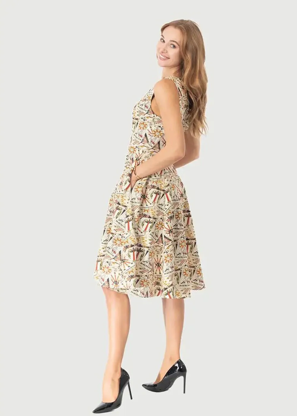 Eva Rose Clothing Iris Tarot Card 50's Swing Dress