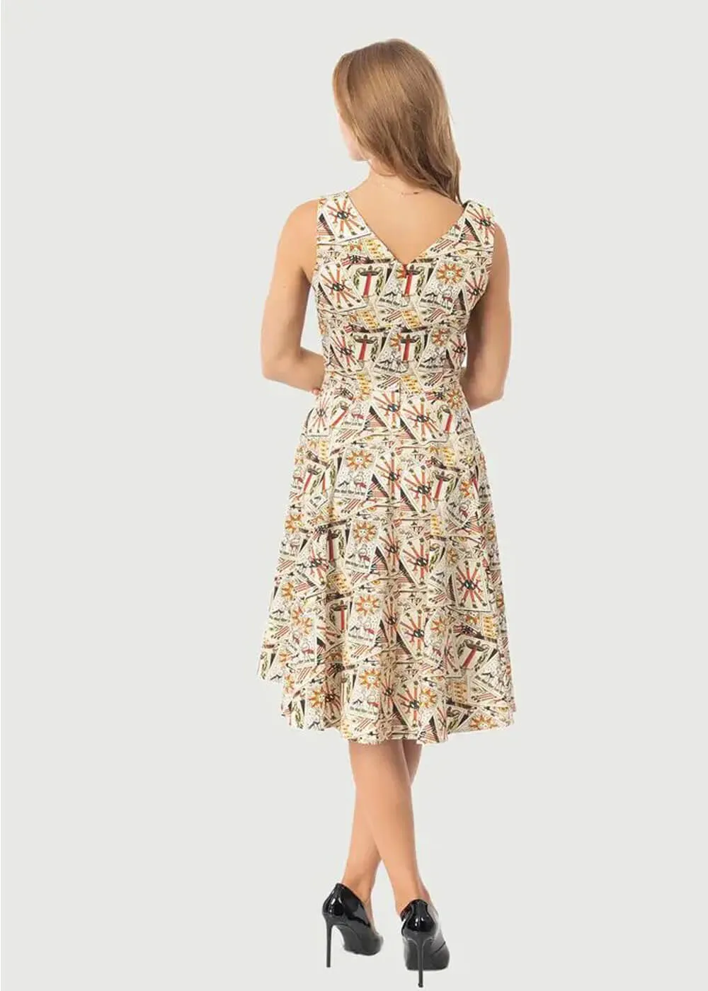 Eva Rose Clothing Iris Tarot Card 50's Swing Dress