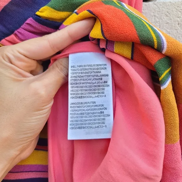 Farm Rio | Colorful Mixed Stripes Skirt Size XS