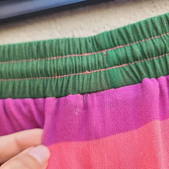 Farm Rio | Colorful Mixed Stripes Skirt Size XS
