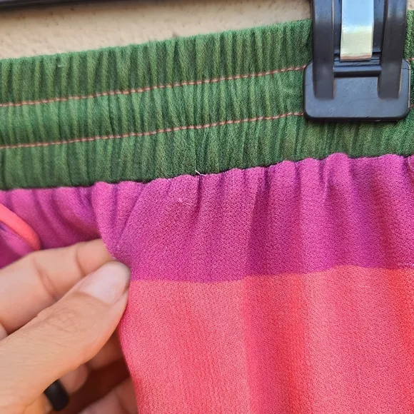Farm Rio | Colorful Mixed Stripes Skirt Size XS