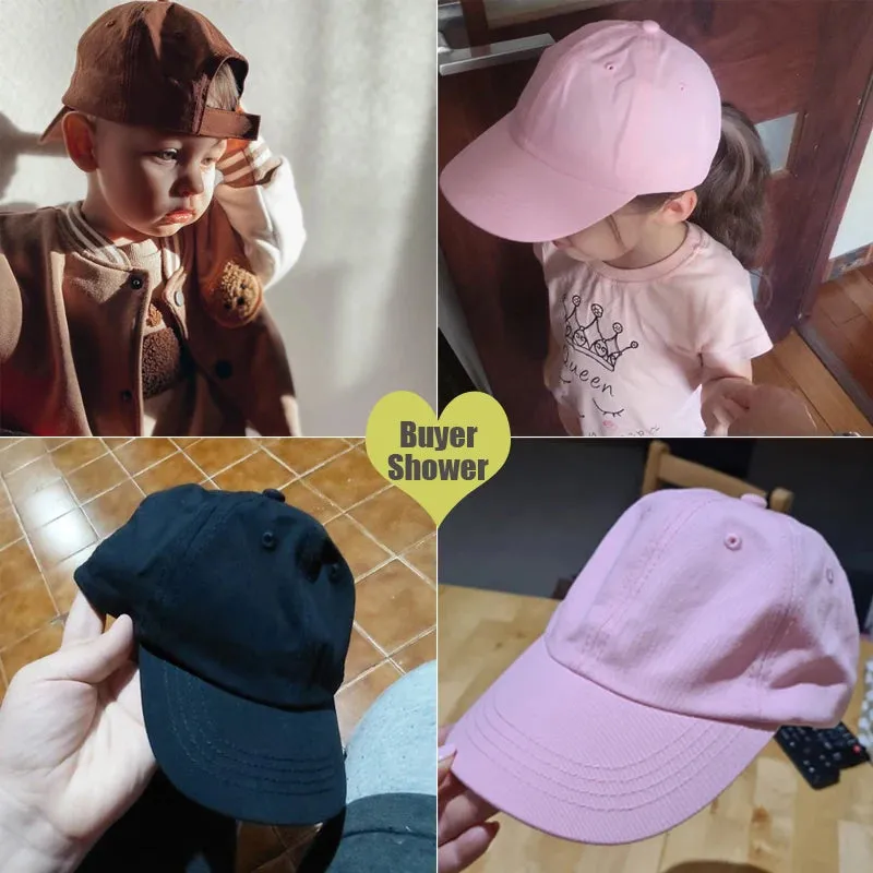 Fashion Baby Sun Hat - Summer Adjustable Kids Baseball Cap for Girls Boys, Travel Accessories