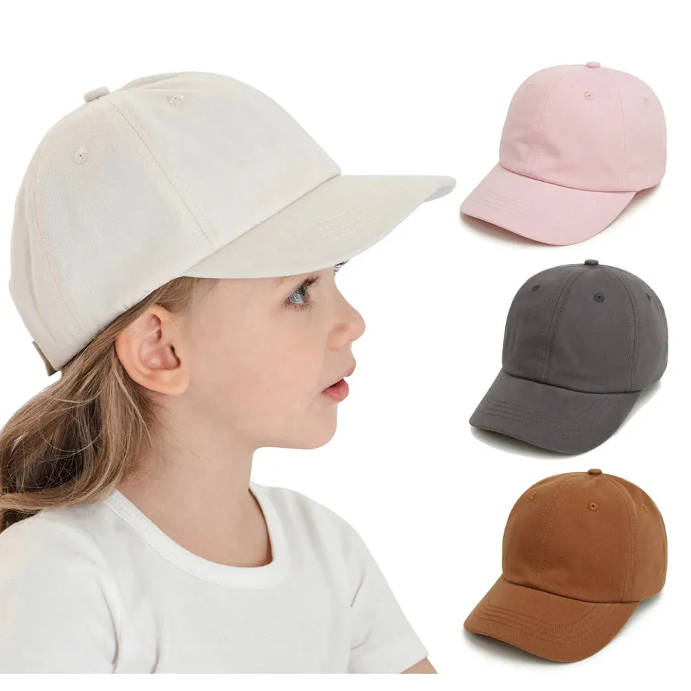 Fashion Baby Sun Hat - Summer Adjustable Kids Baseball Cap for Girls Boys, Travel Accessories