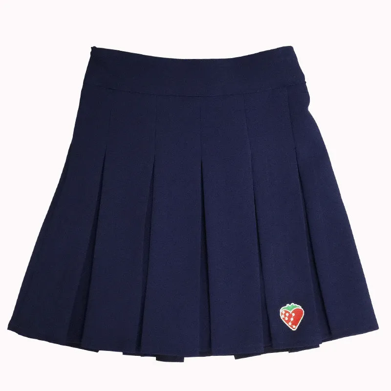Fashion navy blue skirt yc23605