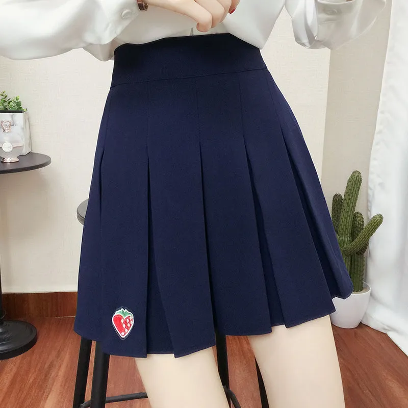 Fashion navy blue skirt yc23605