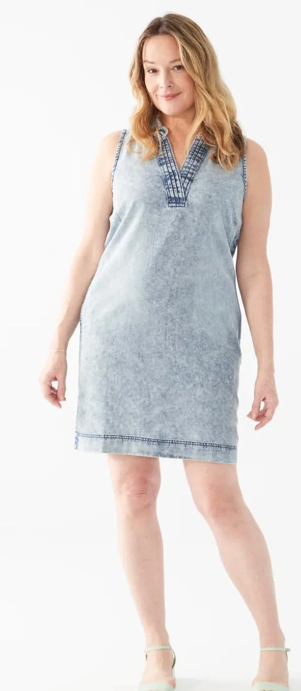FDJ sleeveless denim dress