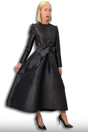Flare Puff Sleeve Dress