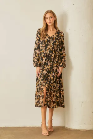 FLORAL PRINT  DRESS