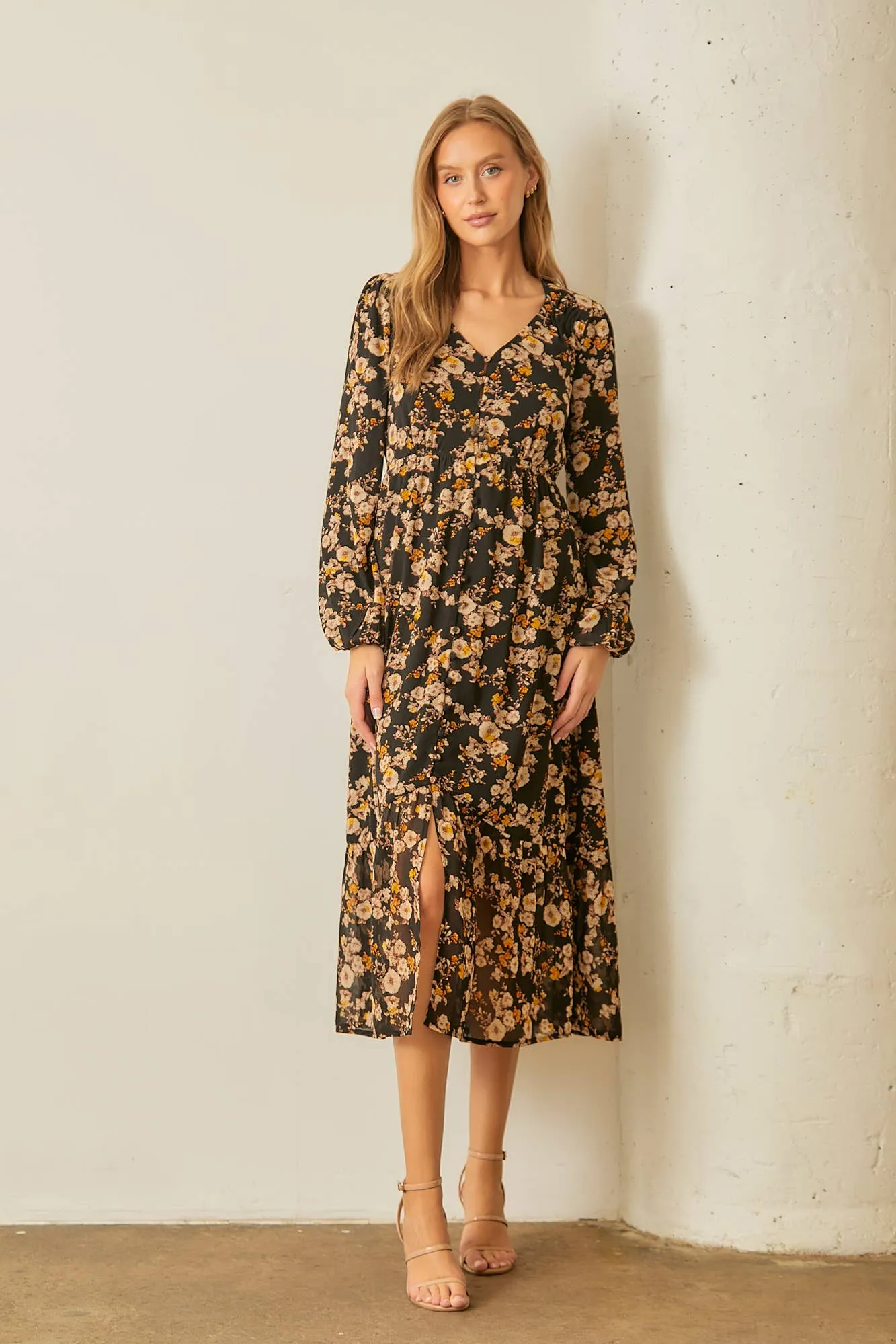 FLORAL PRINT  DRESS
