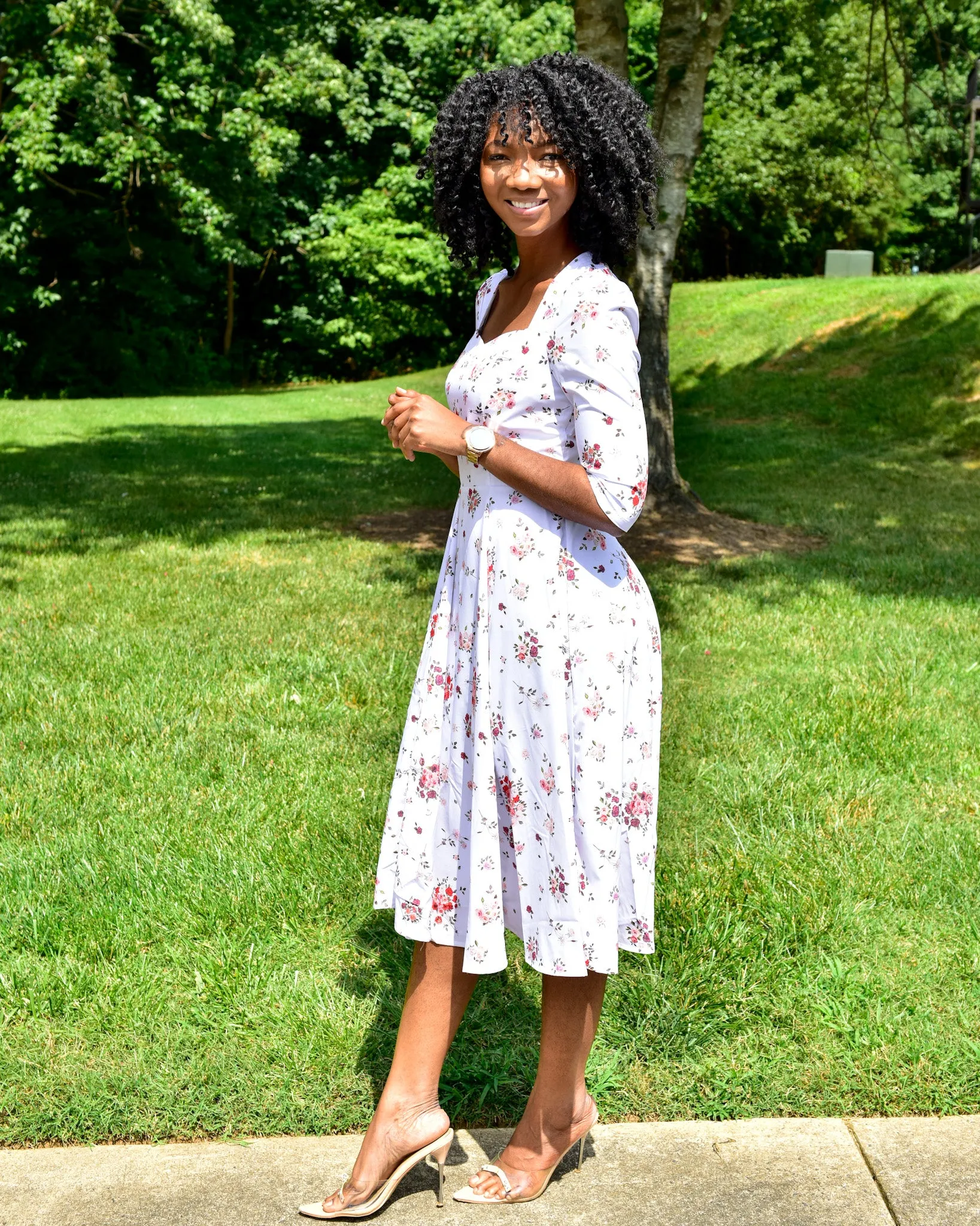 Flower tie Dress