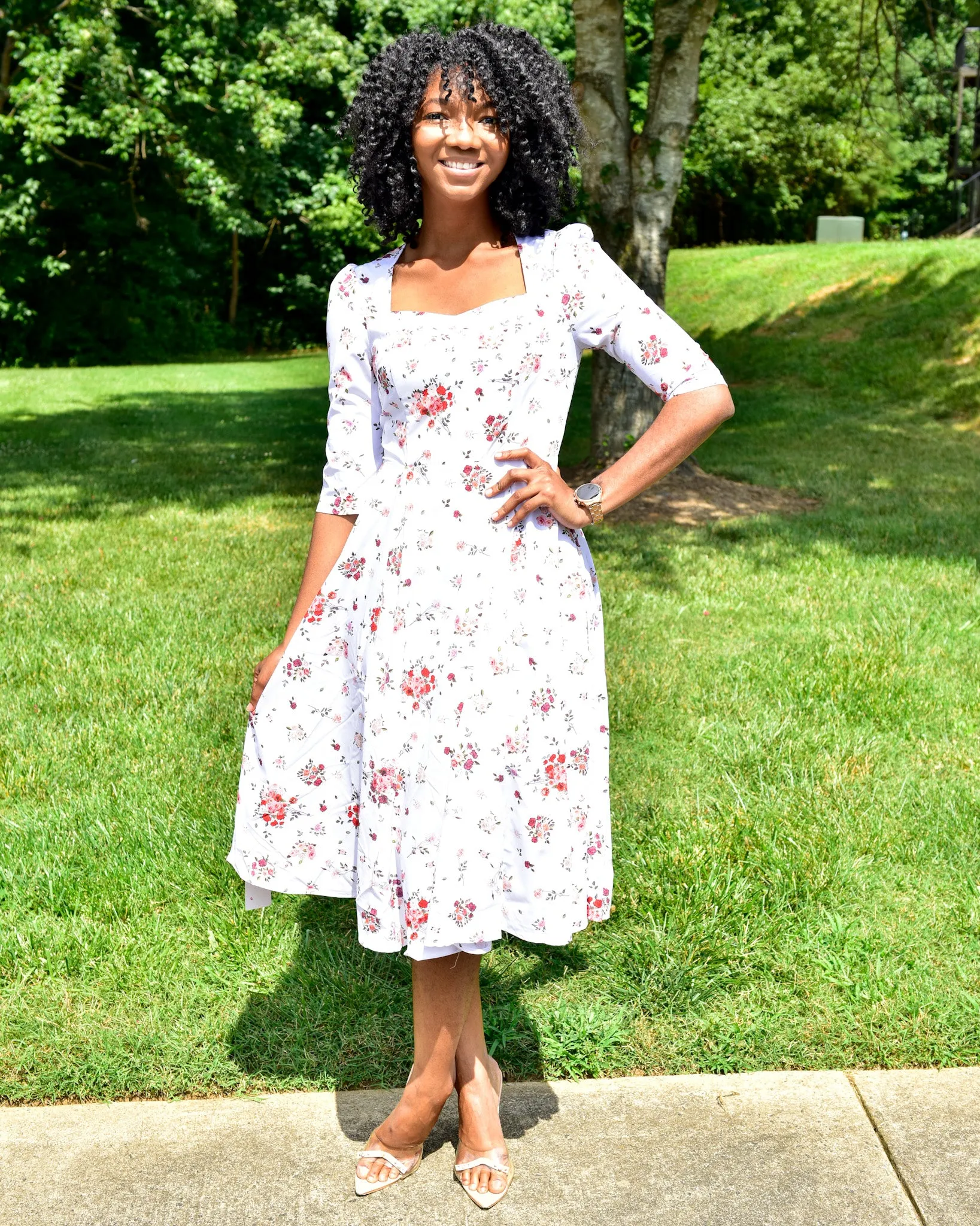 Flower tie Dress