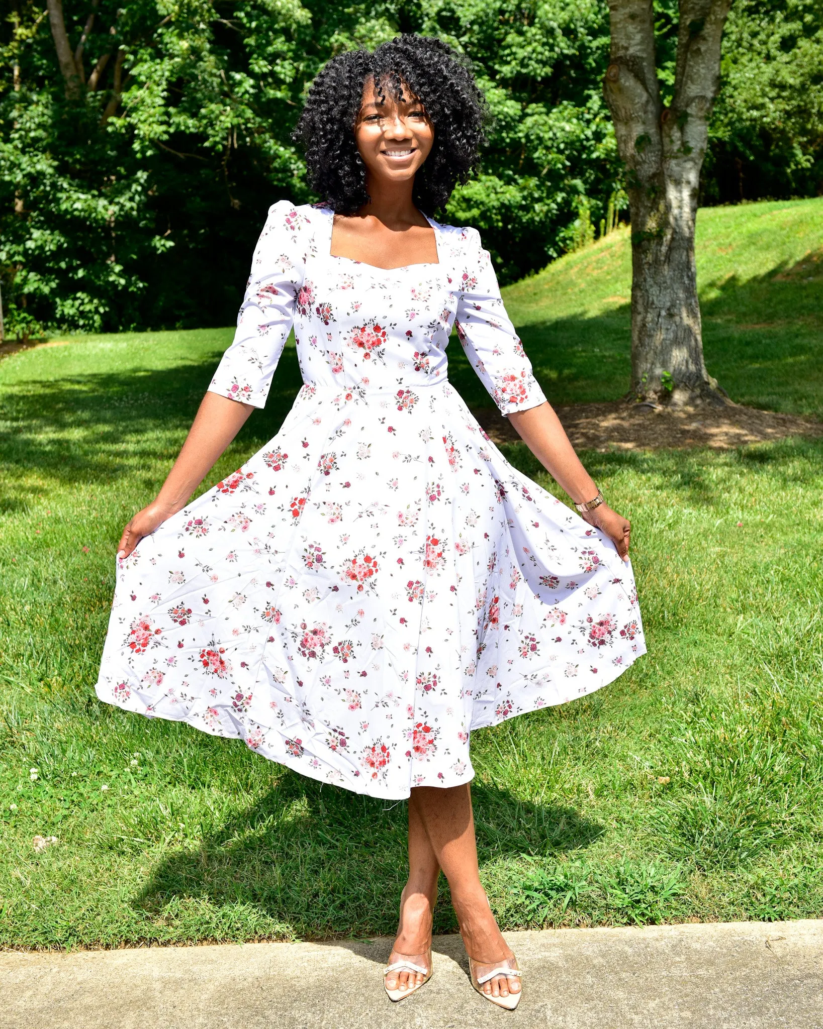Flower tie Dress