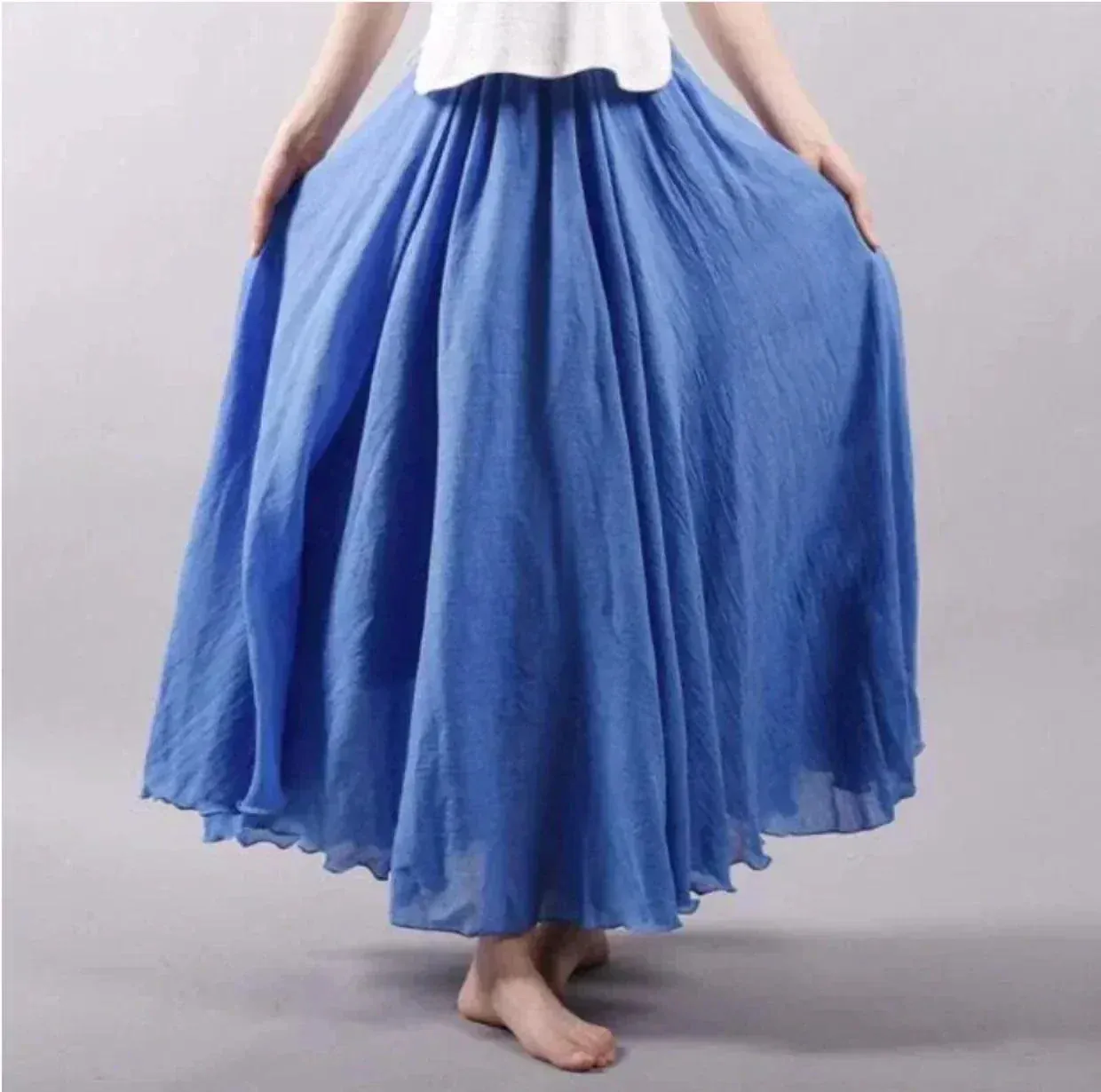 Flowy Luxe™ | Women's Maxi Skirt | High-Waist Design, Lightweight Fabric & Comfortable Fit