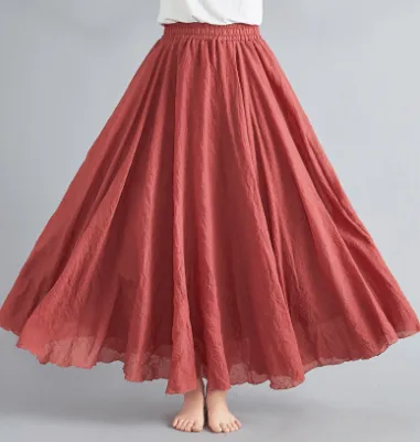 Flowy Luxe™ | Women's Maxi Skirt | High-Waist Design, Lightweight Fabric & Comfortable Fit