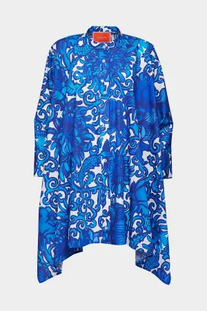 Foulard Mini Dress in Anemone